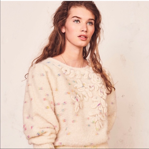 LoveShackFancy Sweaters - LoveShackFancy Claudette Mohair Alpaca Sweater
